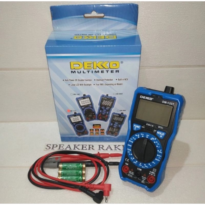 Multimeter Digital DEKKO DM-133T