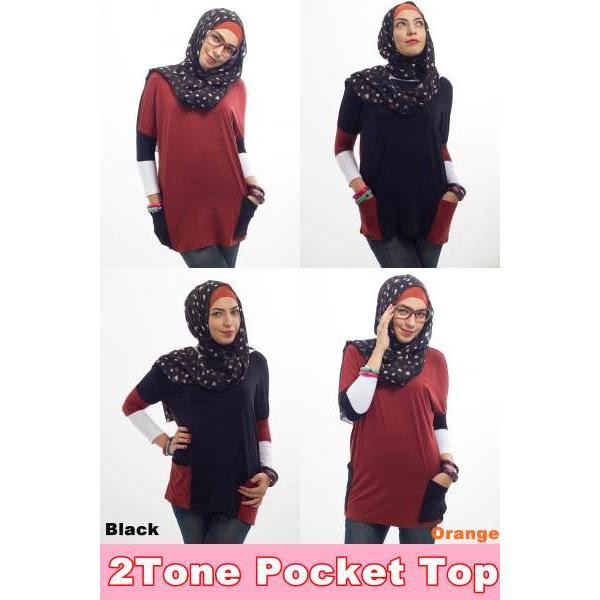 2TONE POCKET TOP