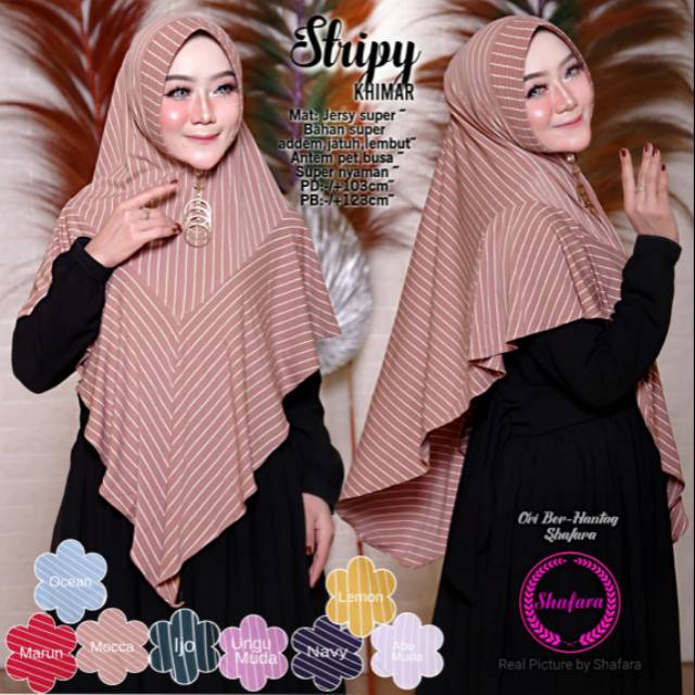 Khimar stripy