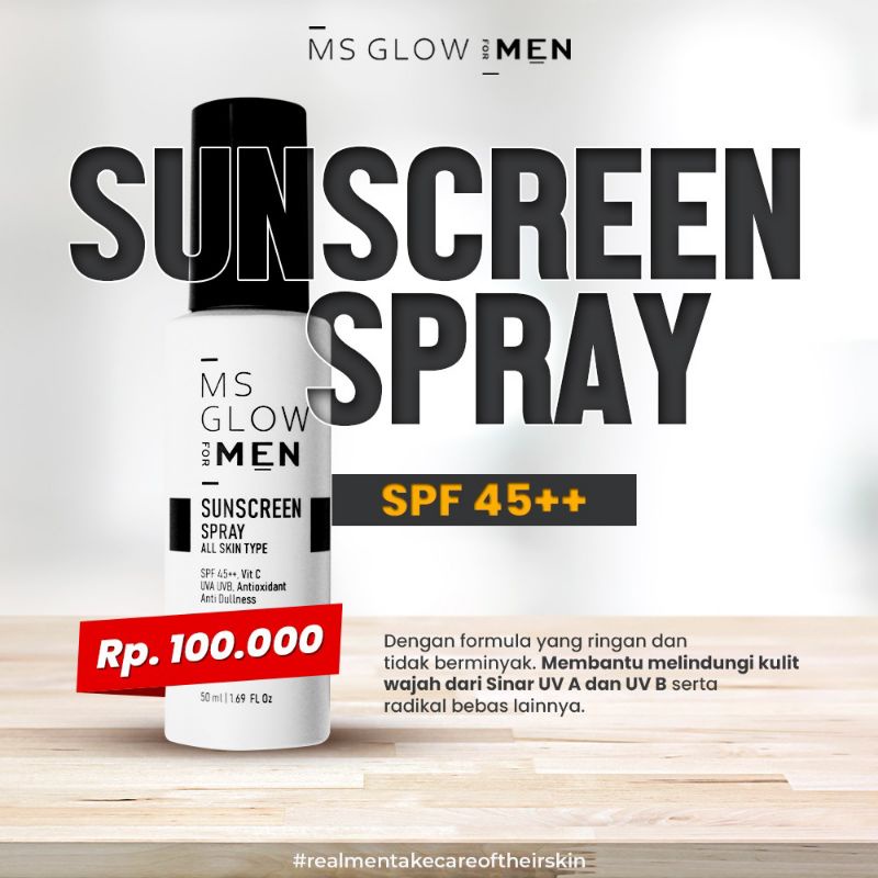 Sunscreen Spray MS Glow for Men