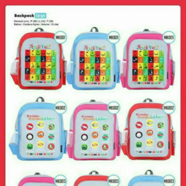 Tas anak islami TK-sd