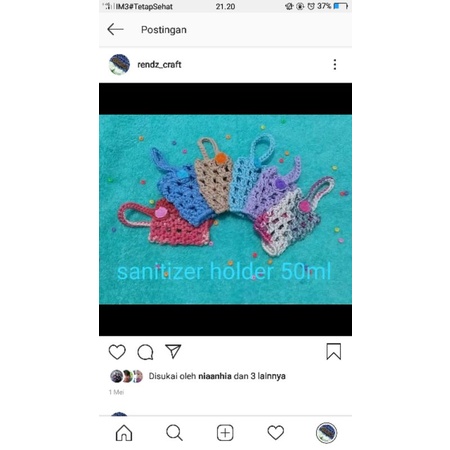 sanitizer holder 50ml