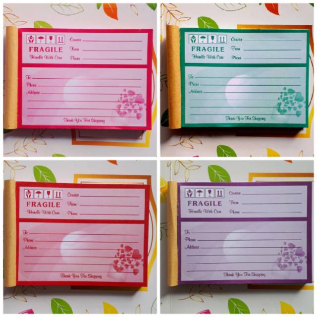 Label kertas pengiriman