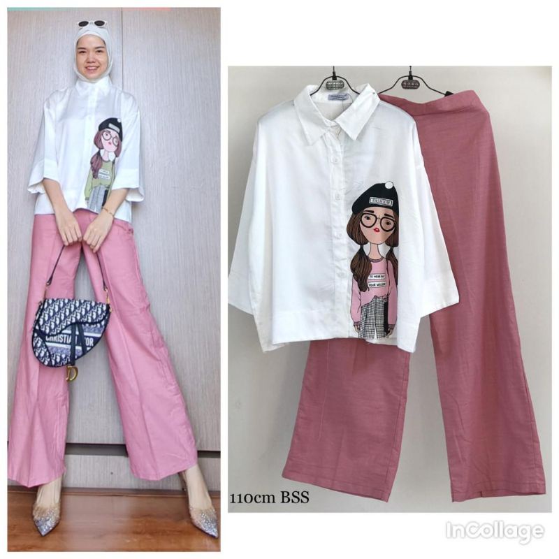 Setelan viral katun import