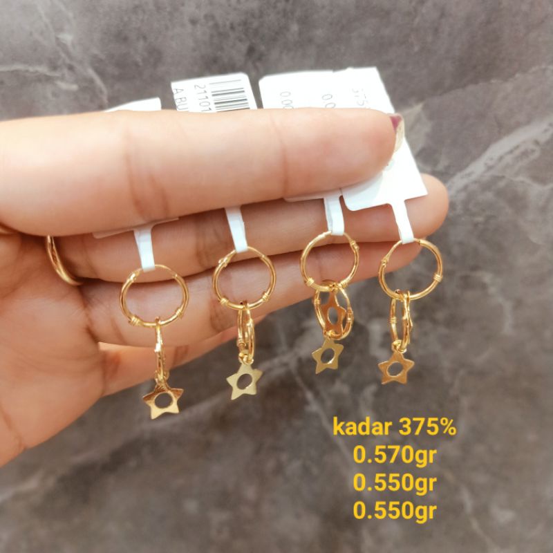 anting bulat kadar 375%