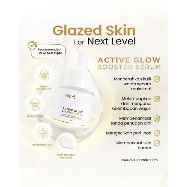 Berl active glow booster serum