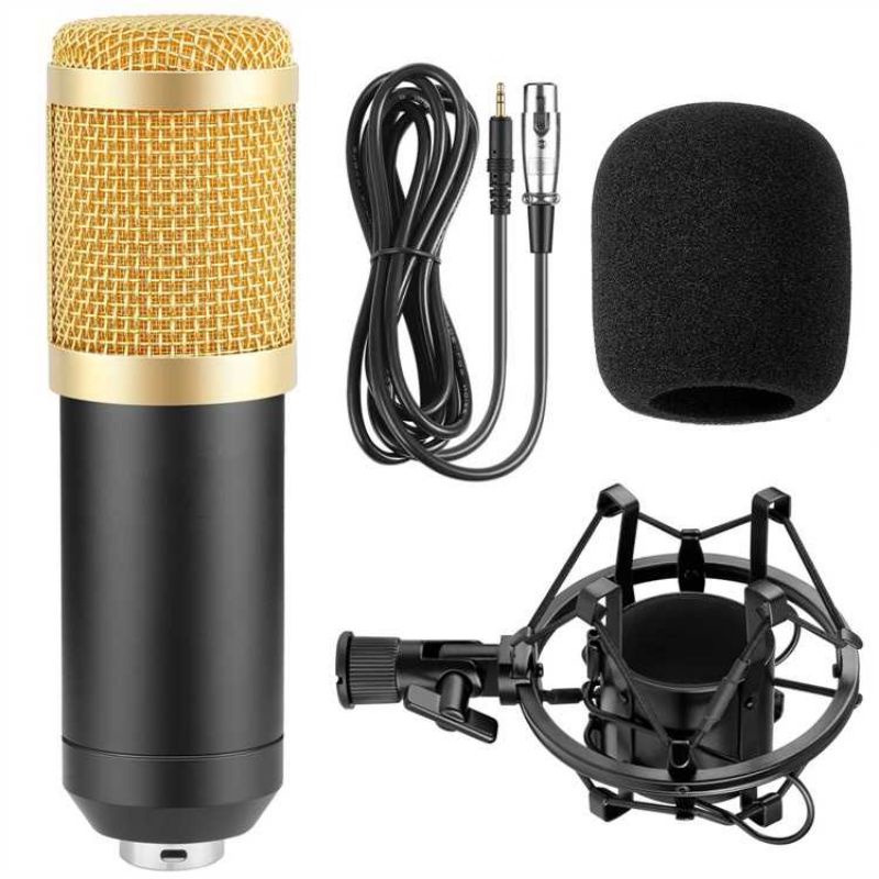 Microphone BM-800+Scissor Arm Stand+Phantom Power+SC+Filter