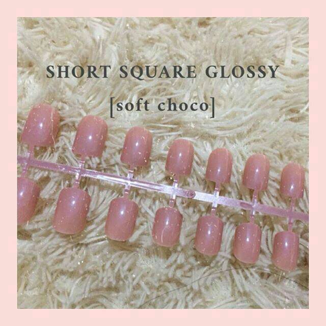 Fake Nails Short Square Glossy