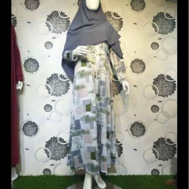 Gamis misbee set khimar termurah