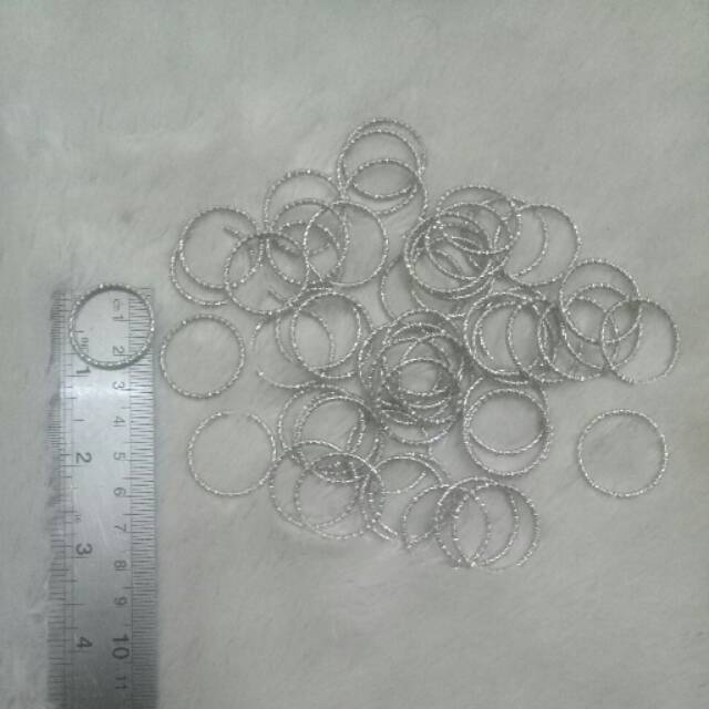 Ring cincin tebal Silver 2.5cm
