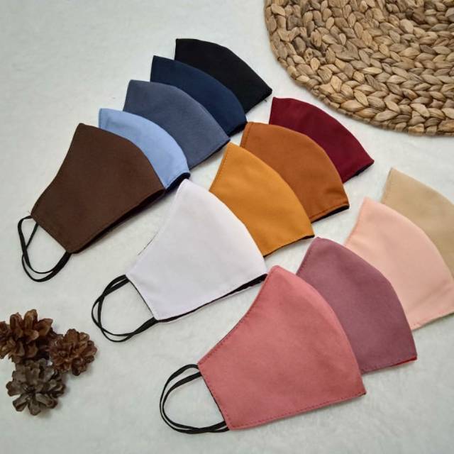 masker kain 2 lapis