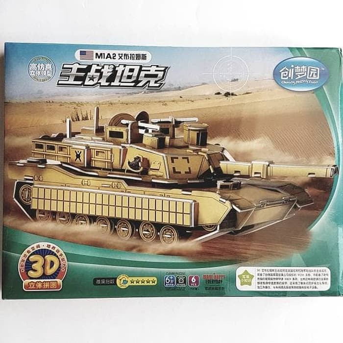Puzzle 3d - Tank M1a2hobi