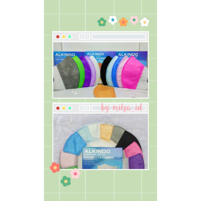 Masker Duckbill Warna