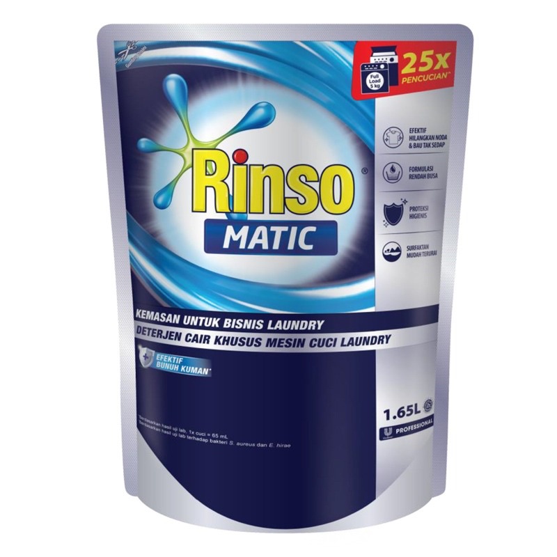 rinso matic detergent cair 1,65L