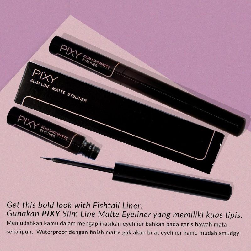 Pixy Eyrliner Slim Line Matte Black