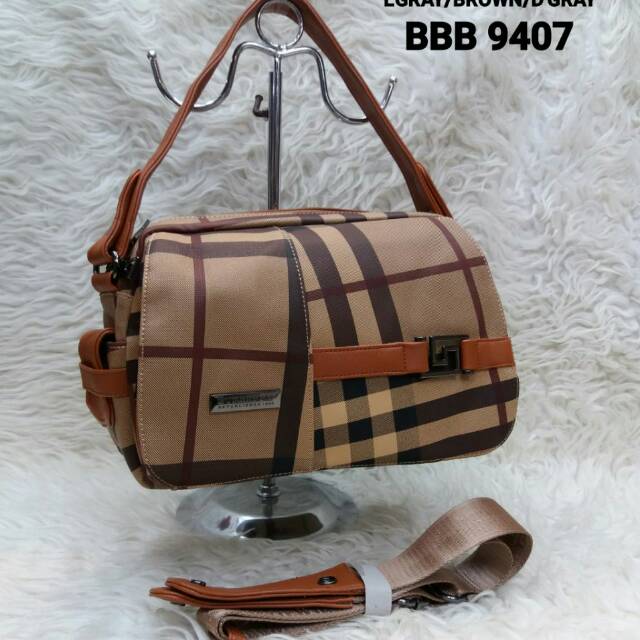 TAS SLEMPANG BURBBERY BROWN