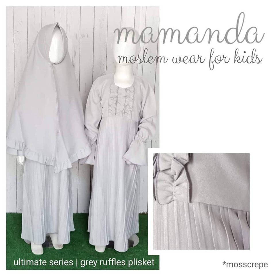 Mamanda Ultimate Series Grey Ruffles Plisket