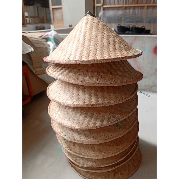 Caping Bambu Preci Topi Petani Tudung Bambu