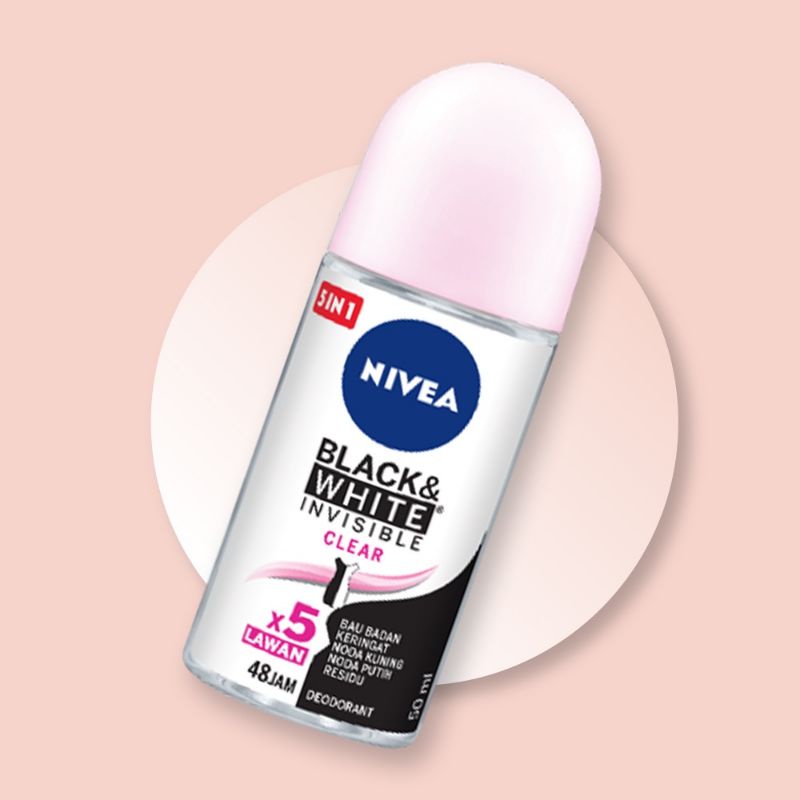 Nivea deodorant roll on invisible clear 50ml