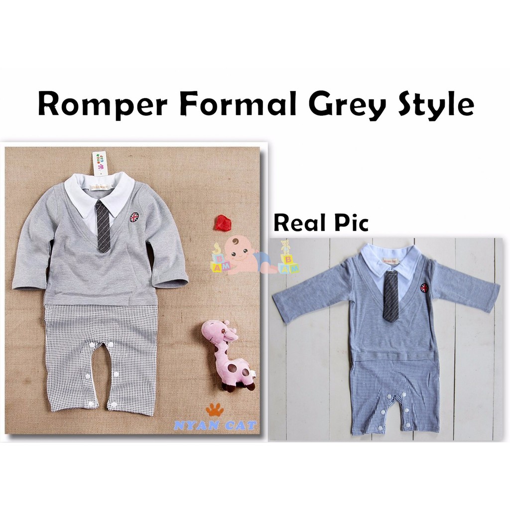 Romper Formal Grey Style