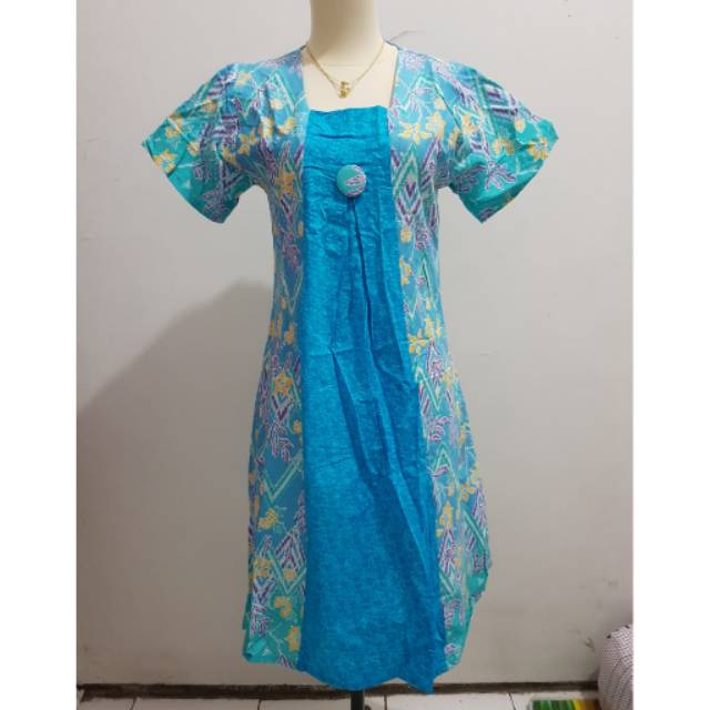 Preloved Batik Dress Emboss