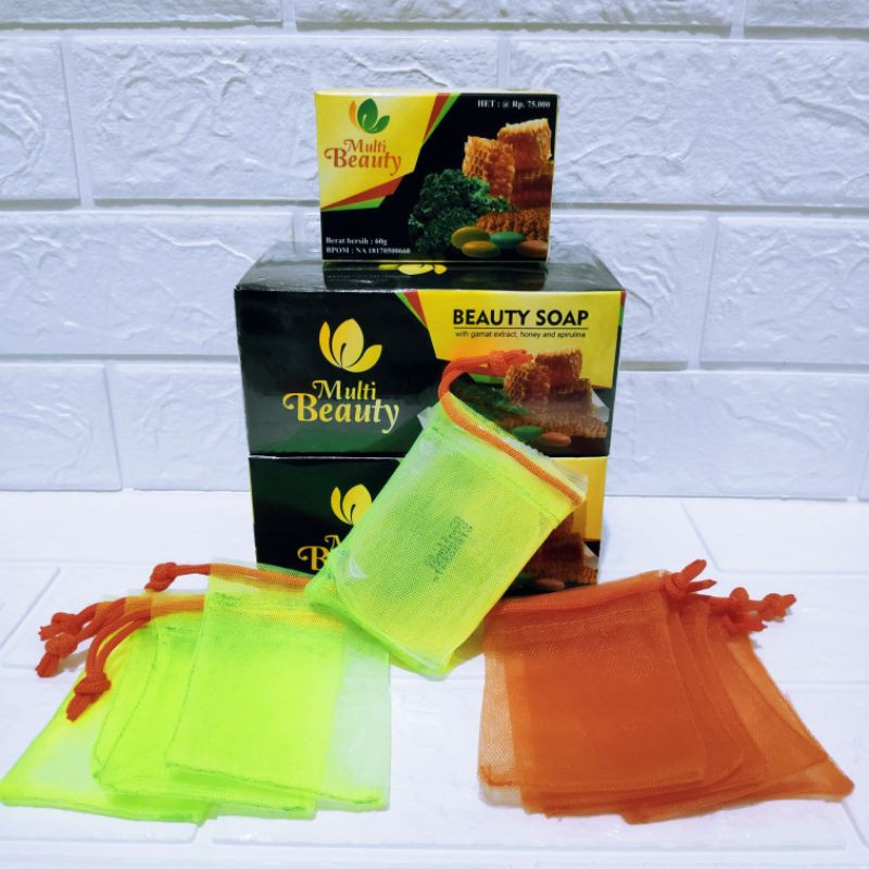 jaring sabun / foaming net 2 lapis / 2 layer