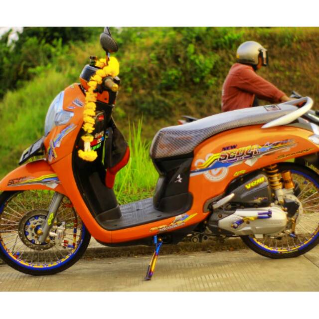 Striping scoopy back white new