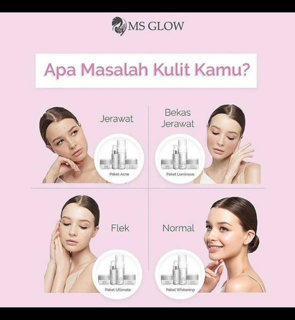 MS GLOW paket wajah