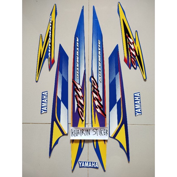 striping stiker Mio bendera 2004 biru