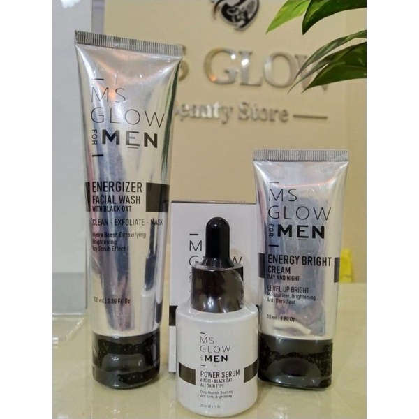 MS GLOW FOR MEN PAKET BASIC PAKET LENGKAP ORIGINAL