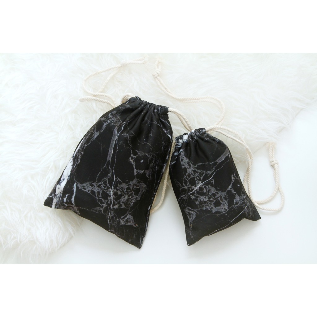 Marble Drawstring Pouch (PO/Custom)