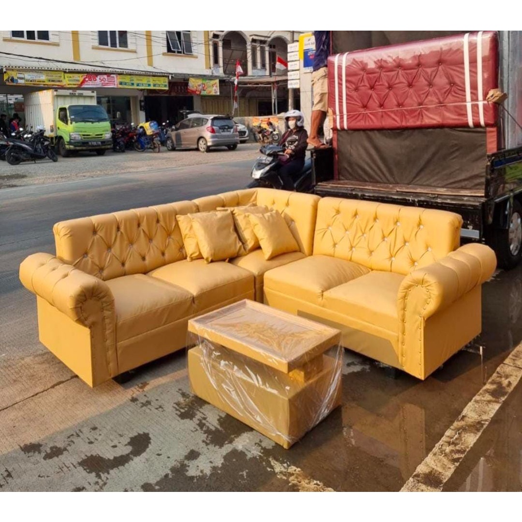 SOFA SUDUT KANCING AZRIEL
