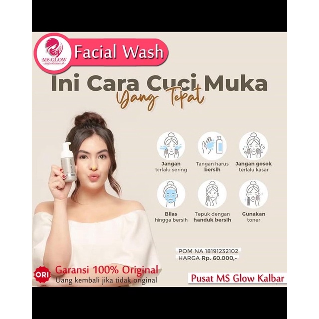 FACIAL WASH MSGLOW (BPOM)