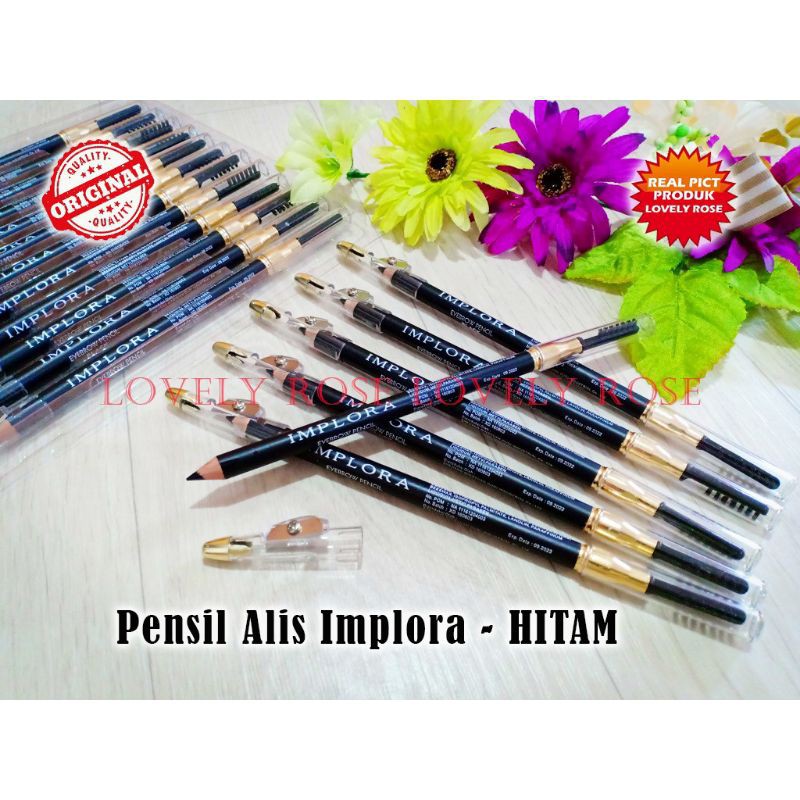 PENSIL ALIS IMPLORA HITAM BPOM