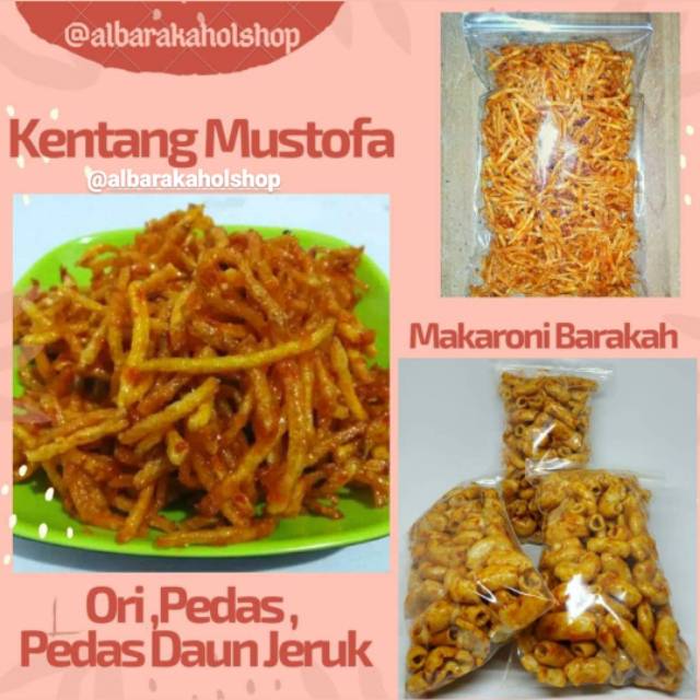 Kentang mustofa, Makaroni