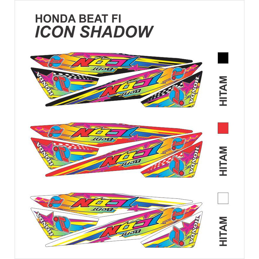 STRIPING VARIASI BEAT FI - ICON SHADOW