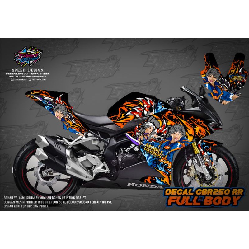 decal cbr 250 rr mobile legend