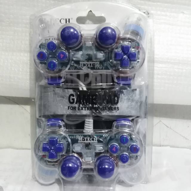 Game Pad Double Transparan Usb