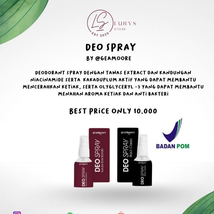 DEO SPRAY GEAMOORE