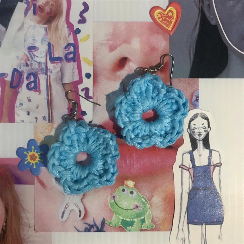 Fleur Earrings // Azure