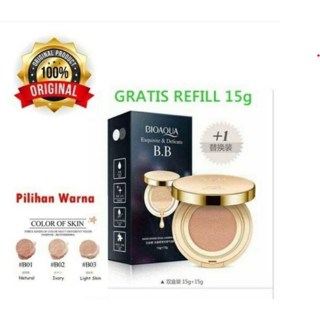 Bioaqua BB Cushion Exquisite & Delicate Plus REFILL
