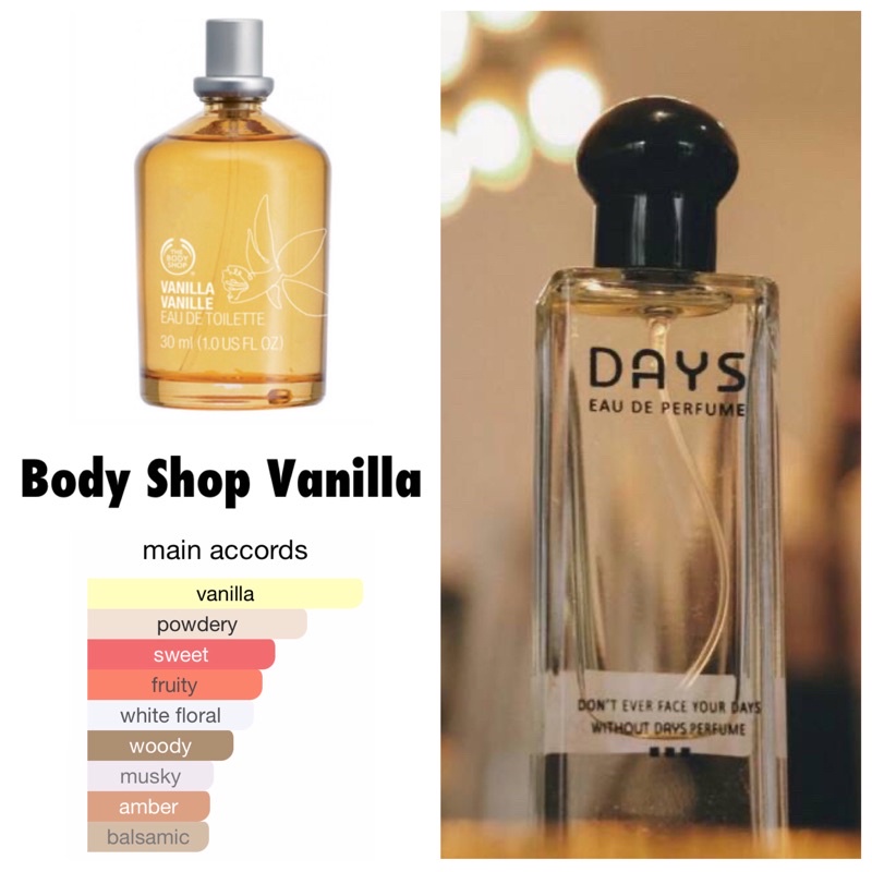 DAYS PARFUME inspired by B S Vanilla
