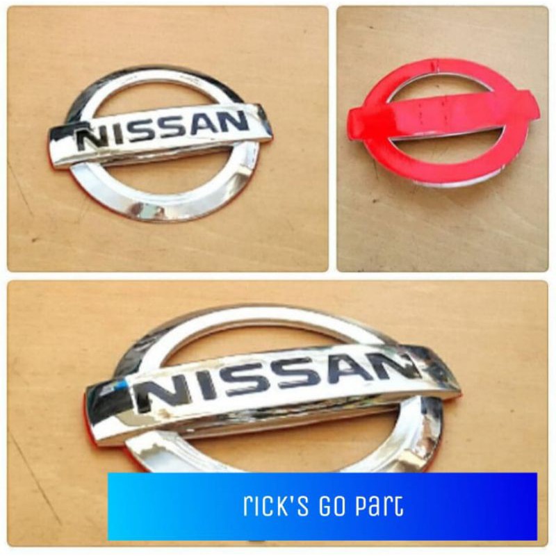 chrome emblem nissan