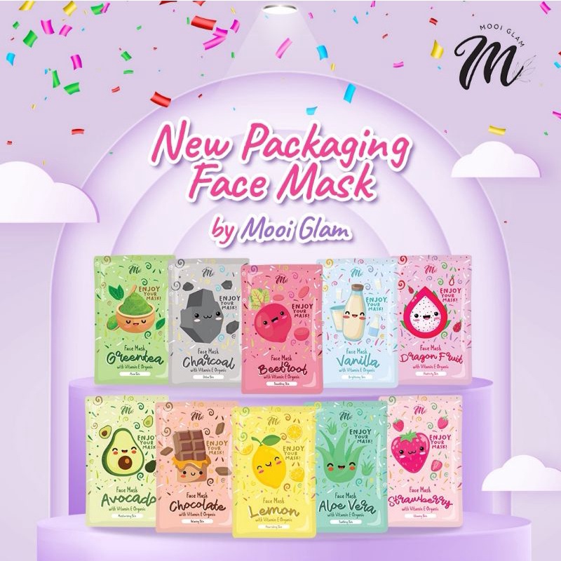 [DISTRIBUTOR RESMI] FACE MASK BY MOOIGLAM
