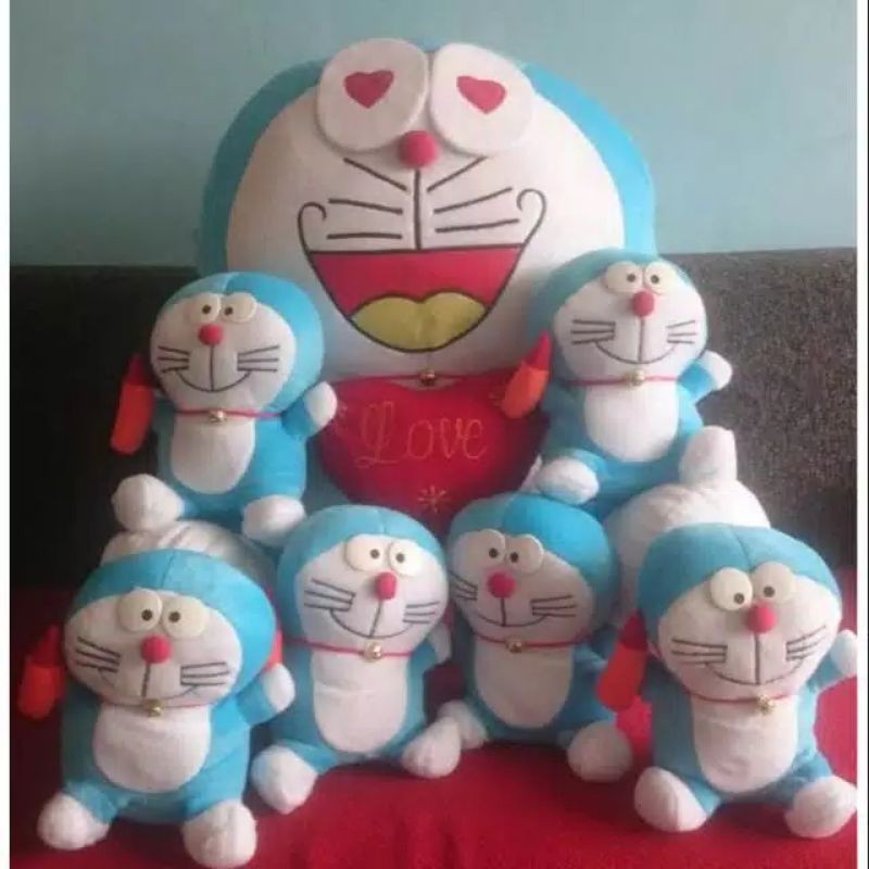 BONEKA DORAEMON 6 ANAKAN