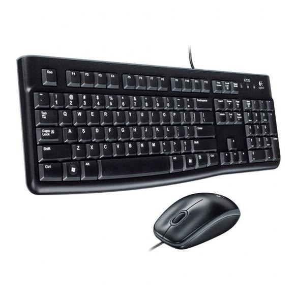 LOGITECH Keybord Mouse Classic Desktop MK120 Original