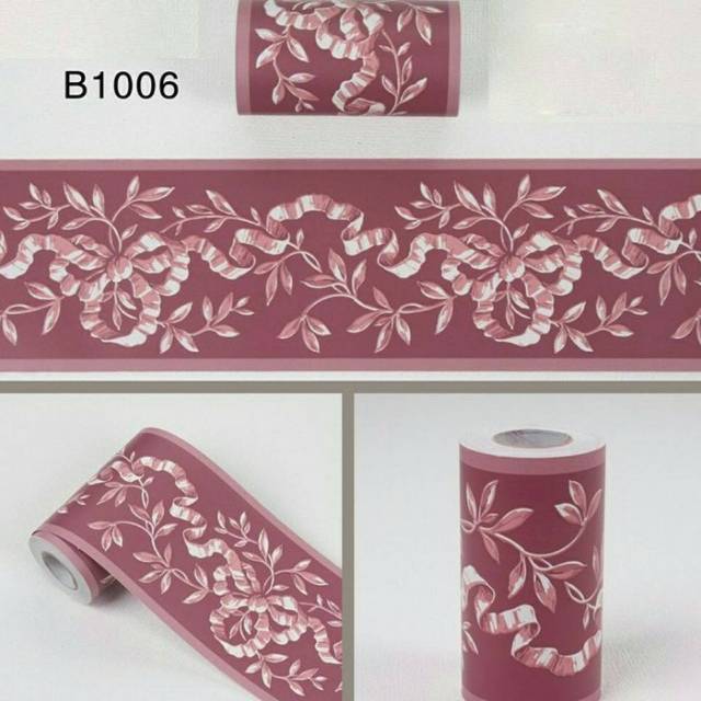 Wallborder ulir daun merah 10m