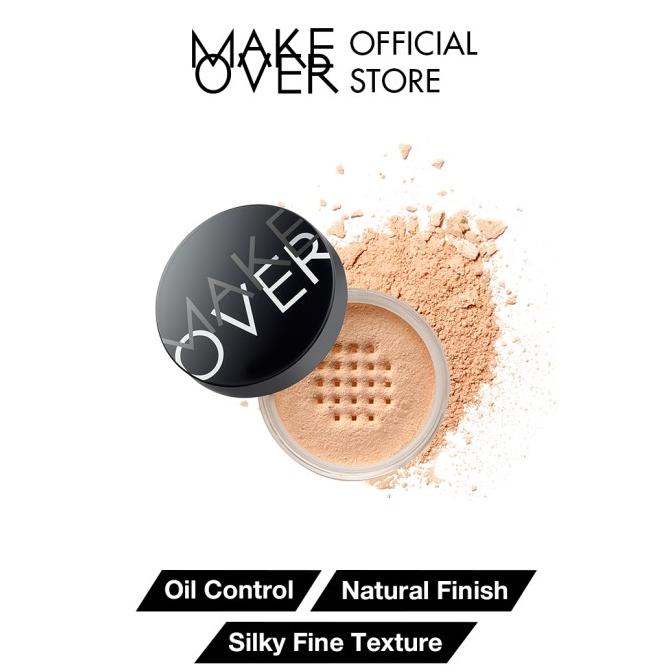 MAKE OVER Silky Smooth Translucent Powder 35 g - Bedak Tabur