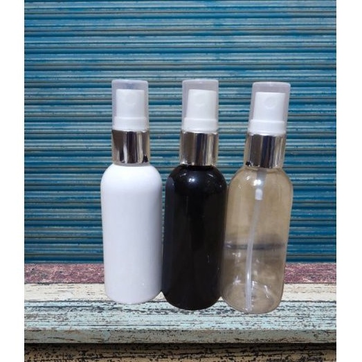 BOTOL SPRAY 60 ML BR TUTUP SILVER HALF CAP