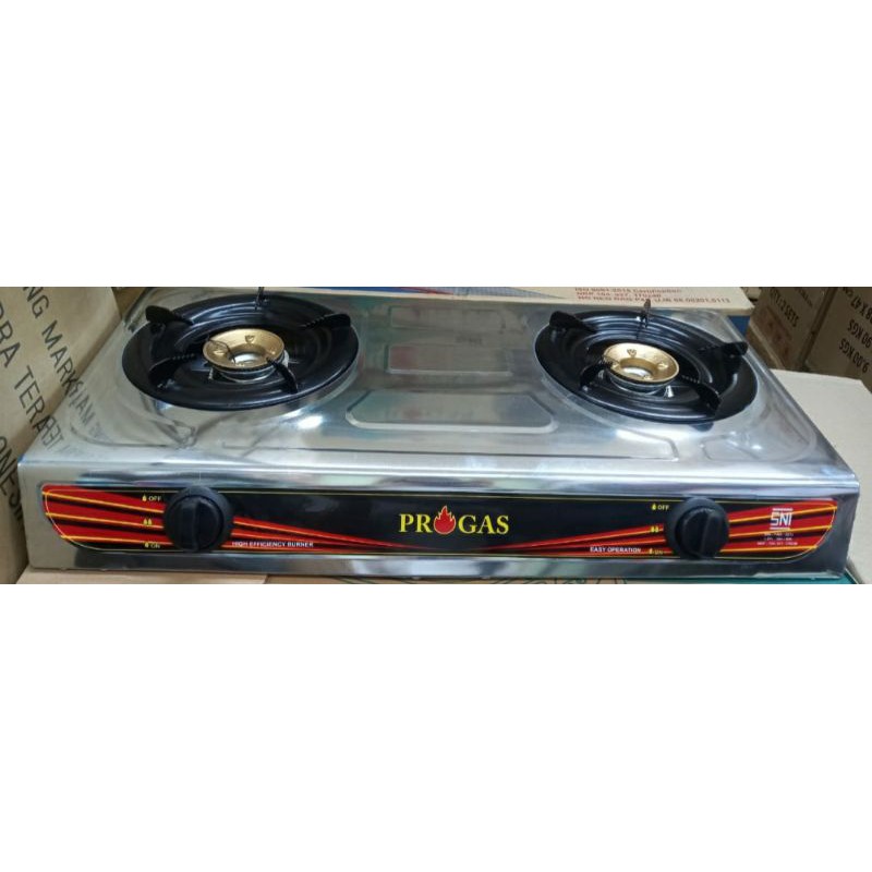 Progras 2 tungku stainless